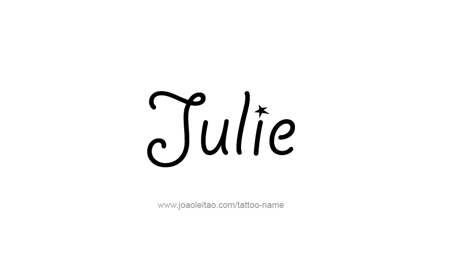 Tattoo Design Name Julie   