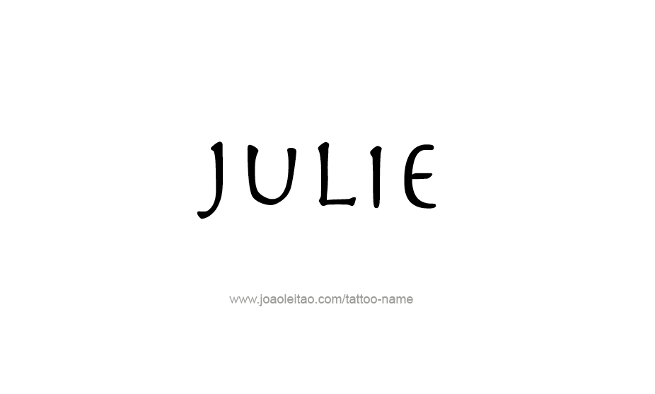 Tattoo Design Name Julie   