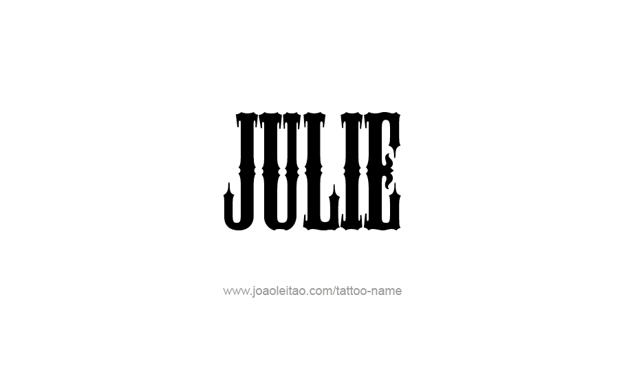 Tattoo Design Name Julie   