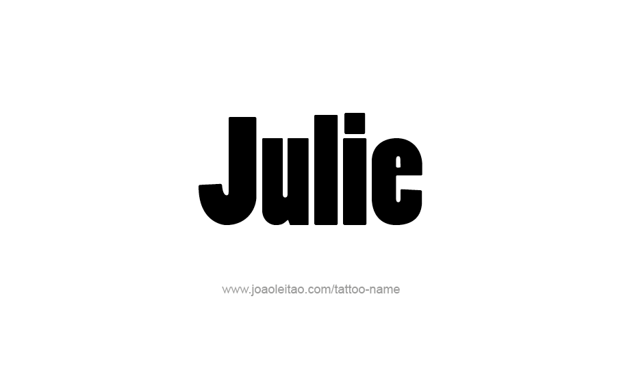 Tattoo Design Name Julie   