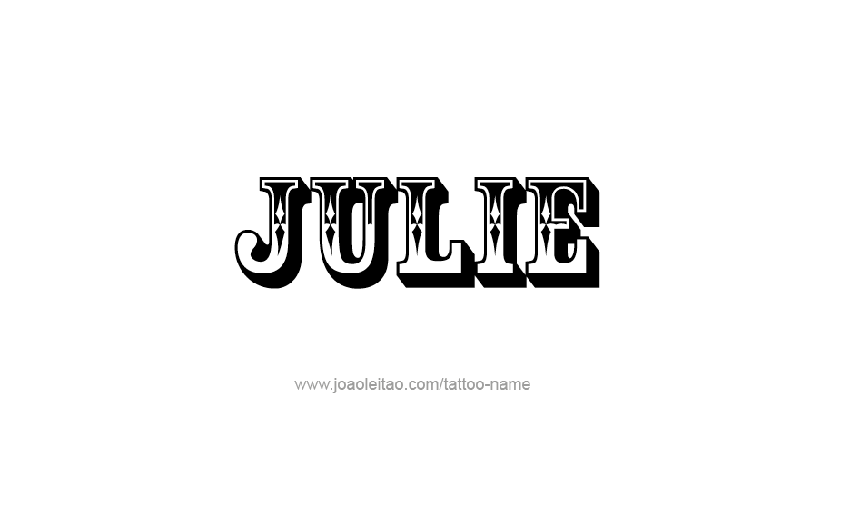 Tattoo Design Name Julie   