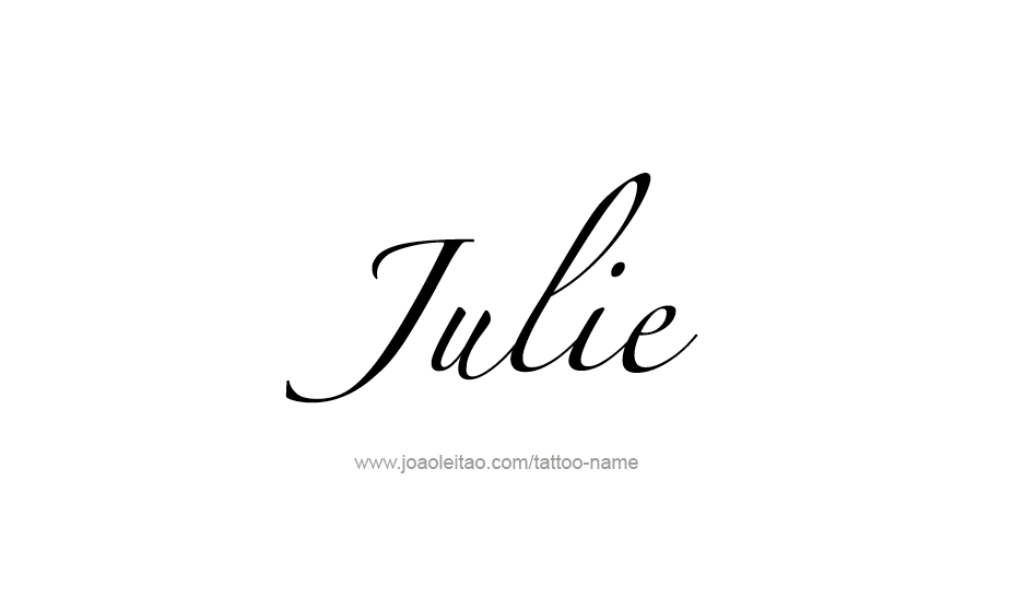 Tattoo Design Name Julie   