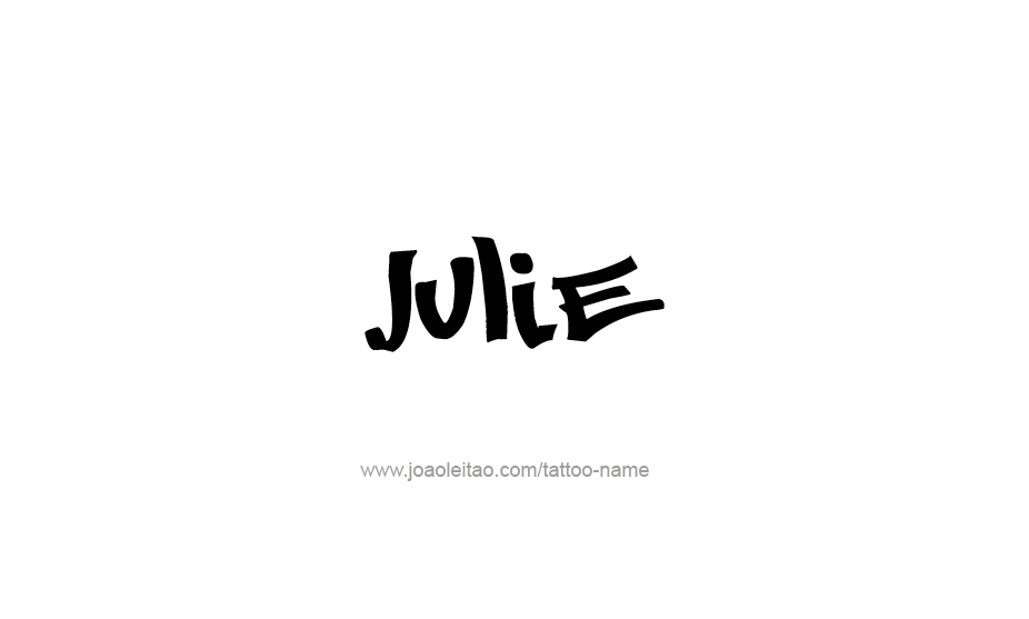 Tattoo Design Name Julie   