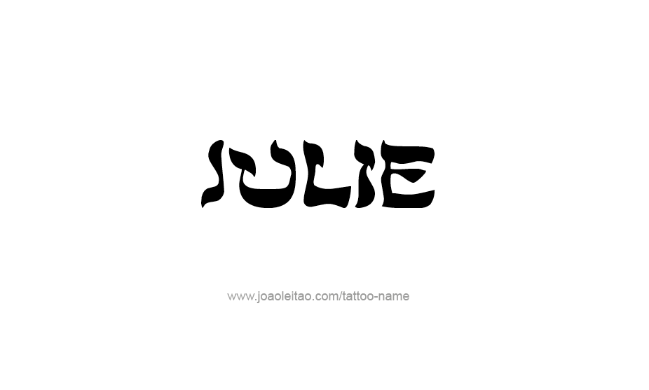 Tattoo Design Name Julie   