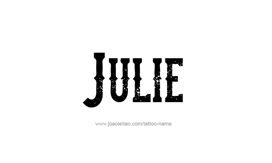 Tattoo Design Name Julie   