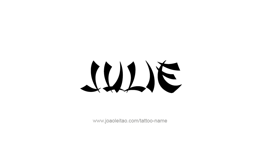 Tattoo Design Name Julie   