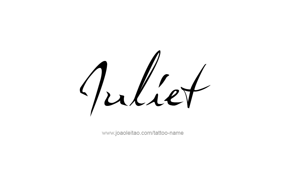 Tattoo Design Name Juliet   