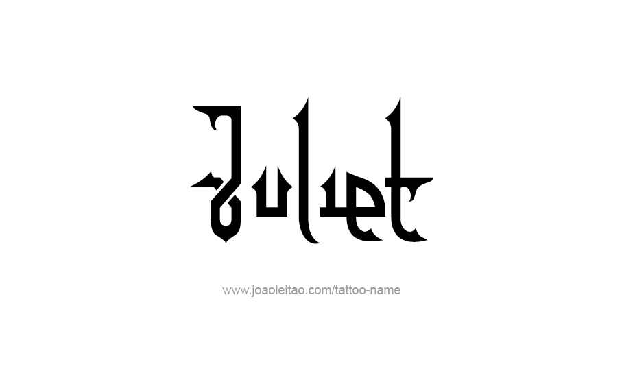 Tattoo Design Name Juliet   