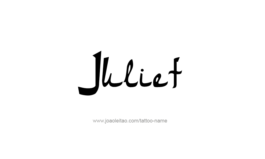 Tattoo Design Name Juliet   