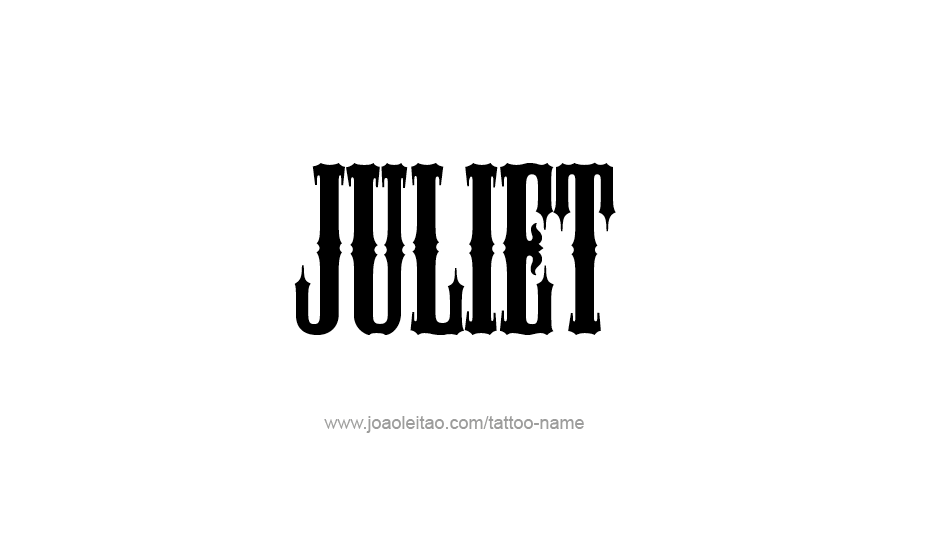 Tattoo Design Name Juliet   