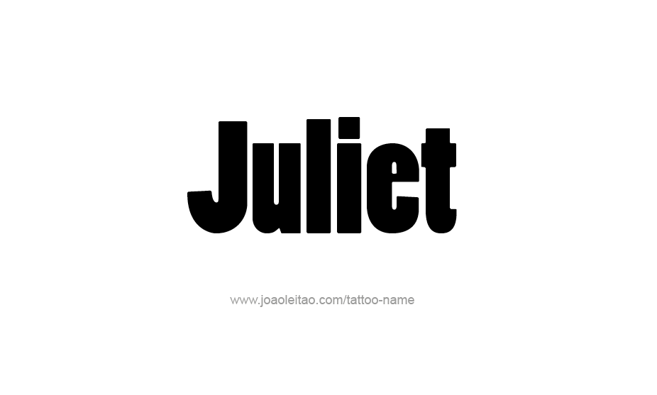 Tattoo Design Name Juliet   