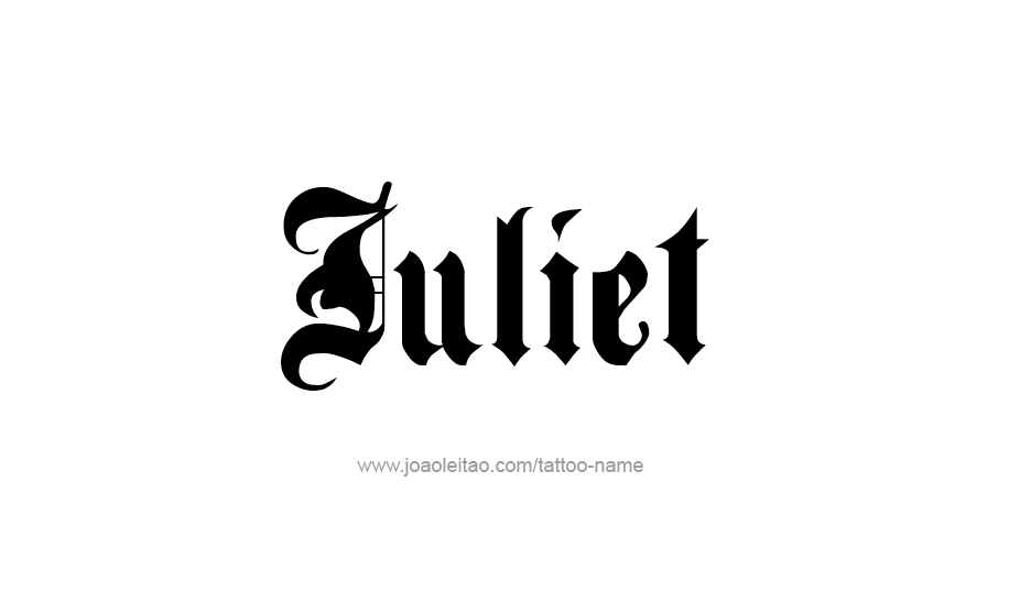 Tattoo Design Name Juliet   