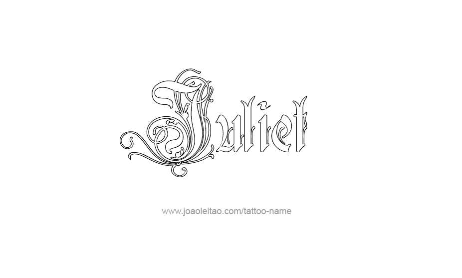 Tattoo Design Name Juliet   