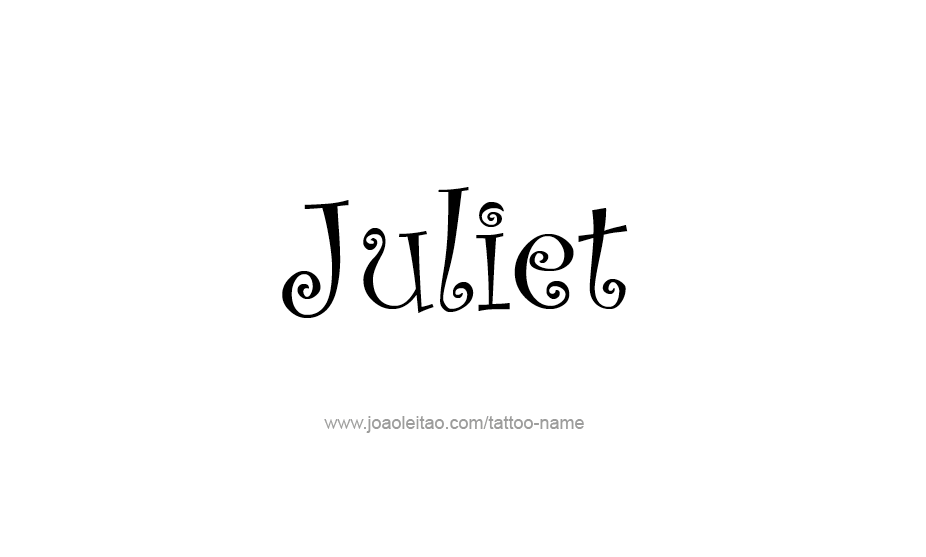 Tattoo Design Name Juliet   