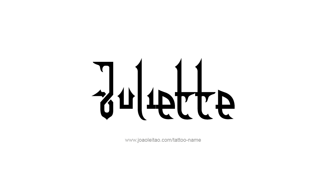 Tattoo Design Name Juliette   