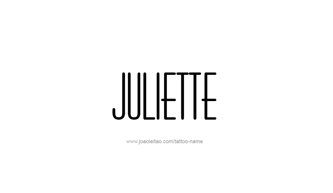 Tattoo Design Name Juliette   