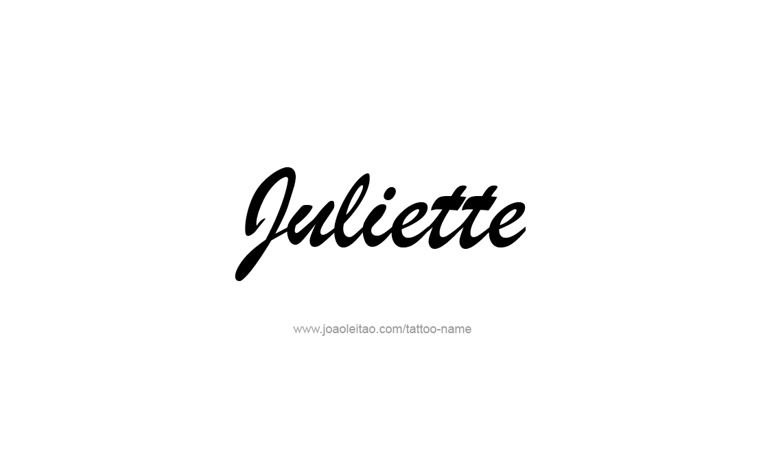 Tattoo Design Name Juliette   