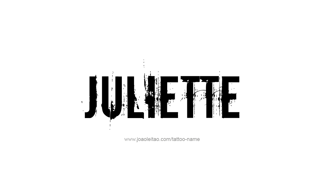 Tattoo Design Name Juliette   