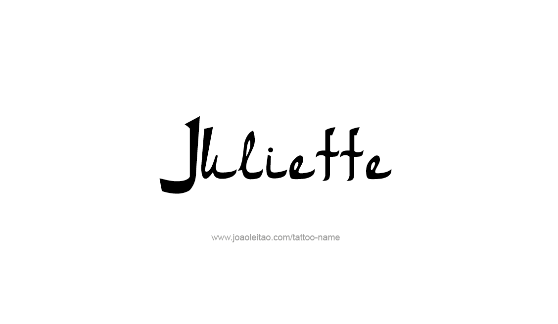 Tattoo Design Name Juliette   