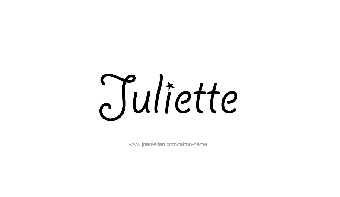 Tattoo Design Name Juliette   