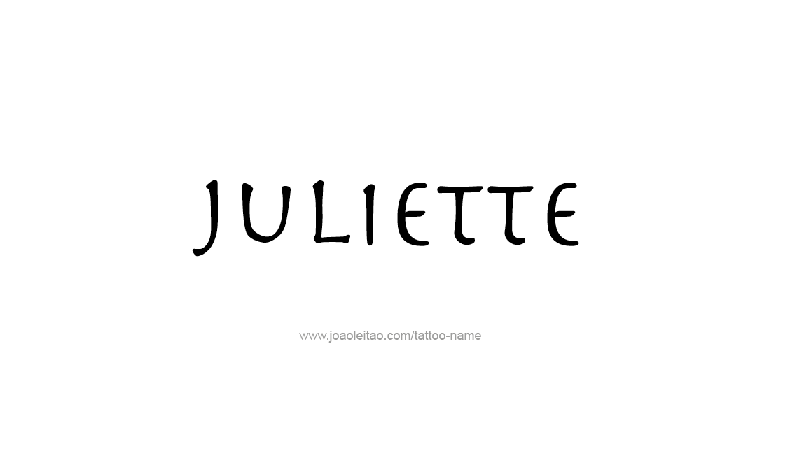 Tattoo Design Name Juliette   