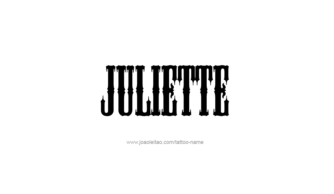 Tattoo Design Name Juliette   