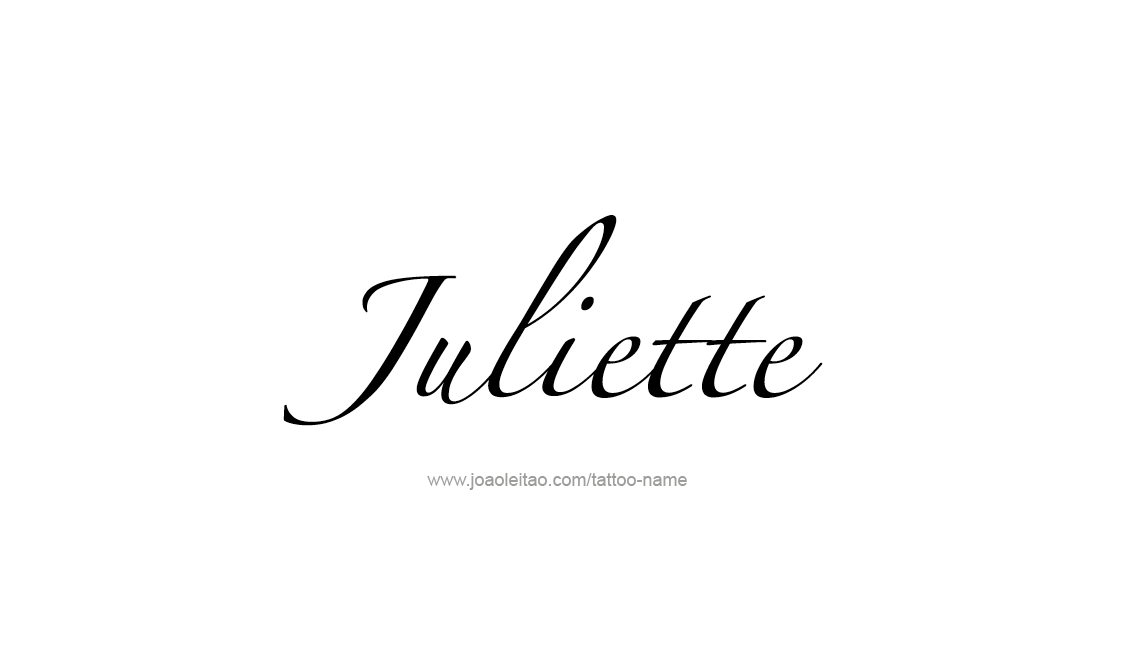 Tattoo Design Name Juliette   