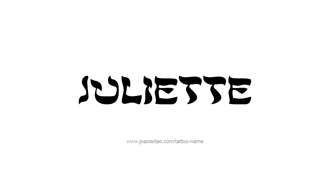 Tattoo Design Name Juliette   