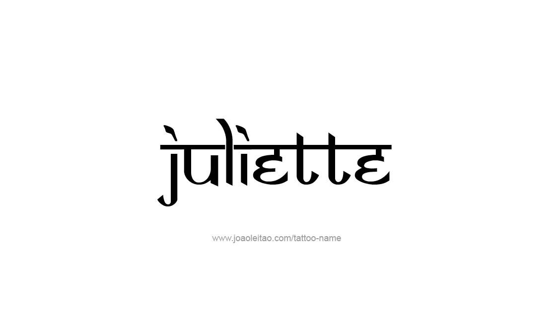 Tattoo Design Name Juliette   