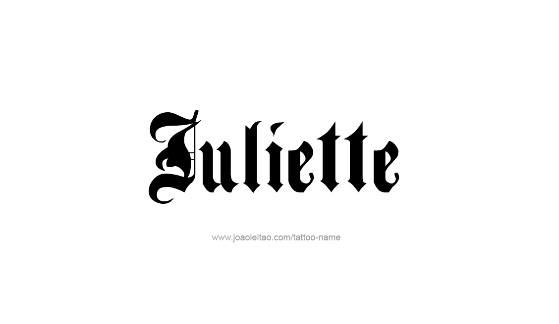 Tattoo Design Name Juliette   