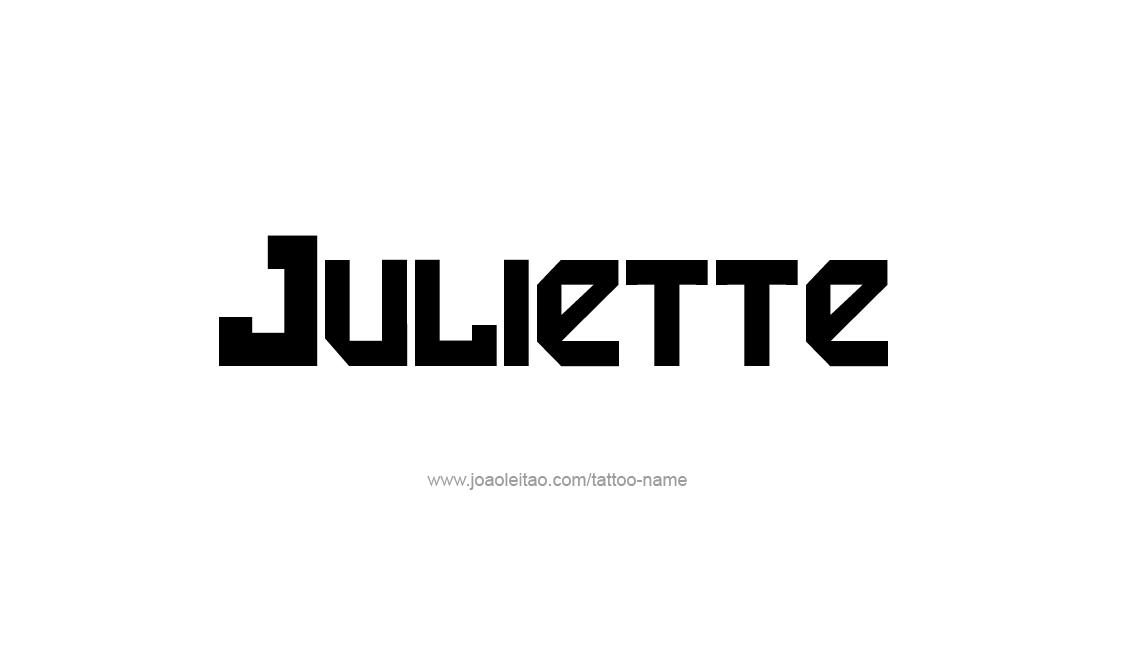 Juliette Name Tattoo Designs