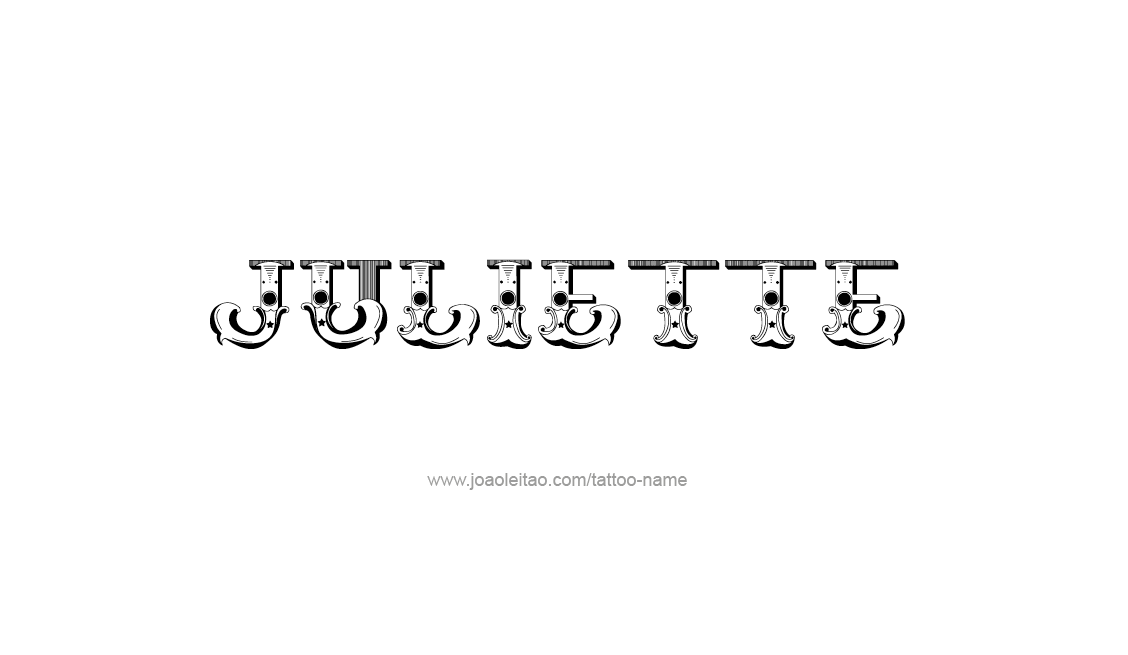 Tattoo Design Name Juliette   