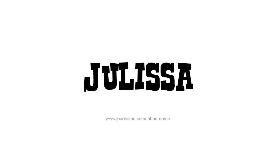 Tattoo Design Name Julissa   