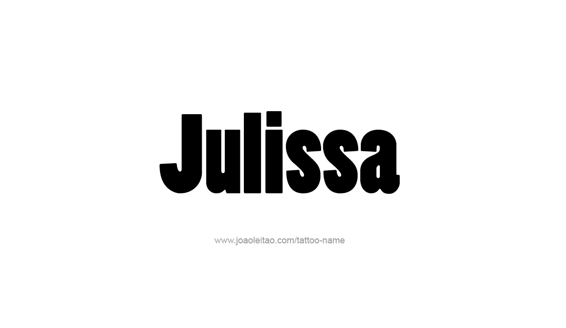 Tattoo Design Name Julissa   