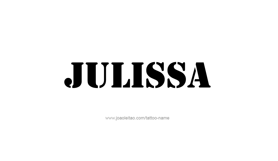 Tattoo Design Name Julissa   