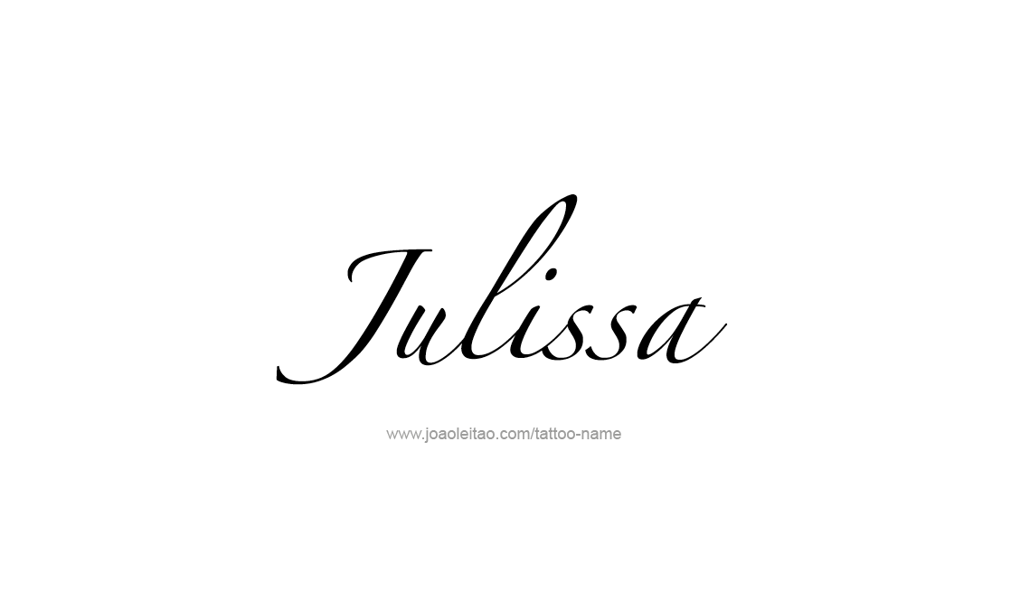 Tattoo Design Name Julissa   