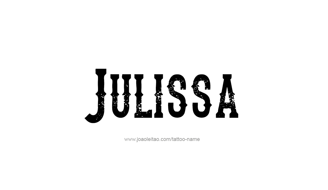 Tattoo Design Name Julissa   