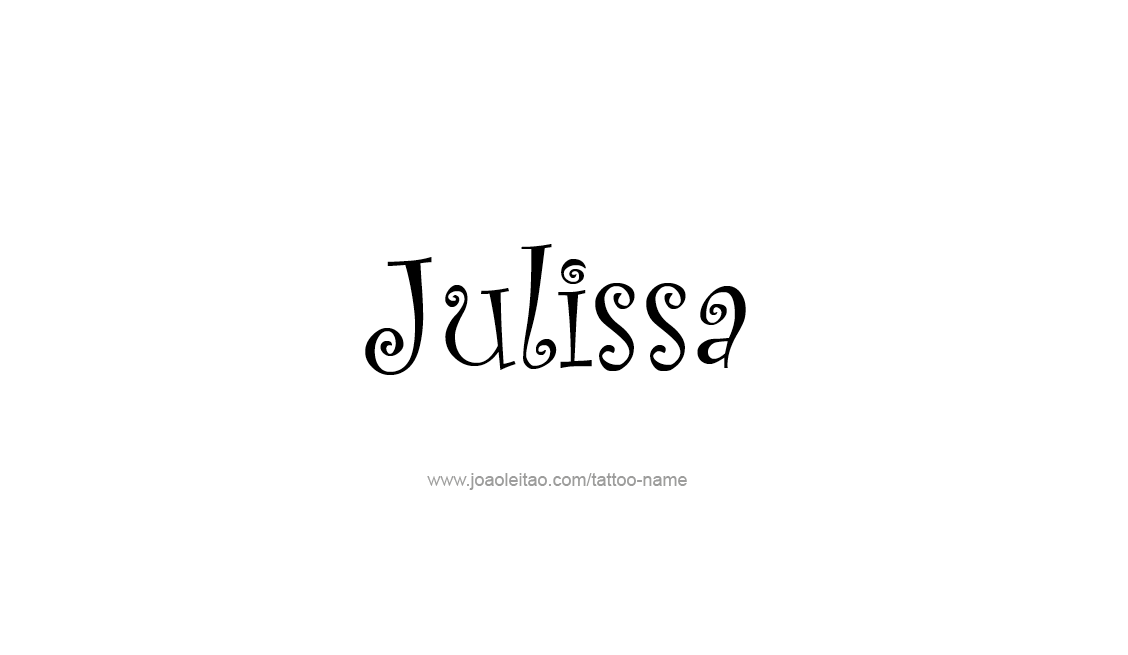 Tattoo Design Name Julissa   