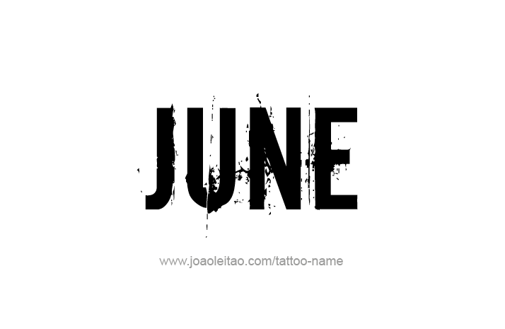 Tattoo Design Name June   