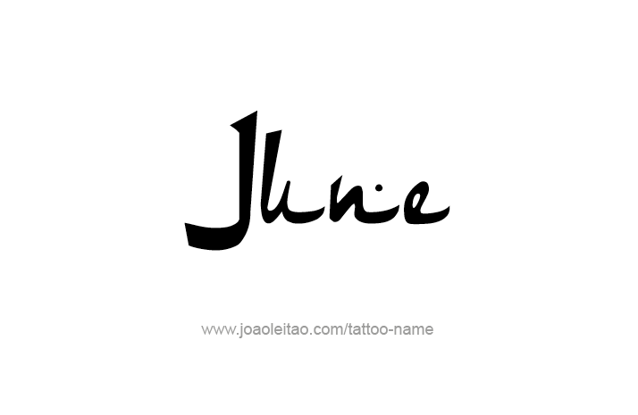 Tattoo Design Name June   