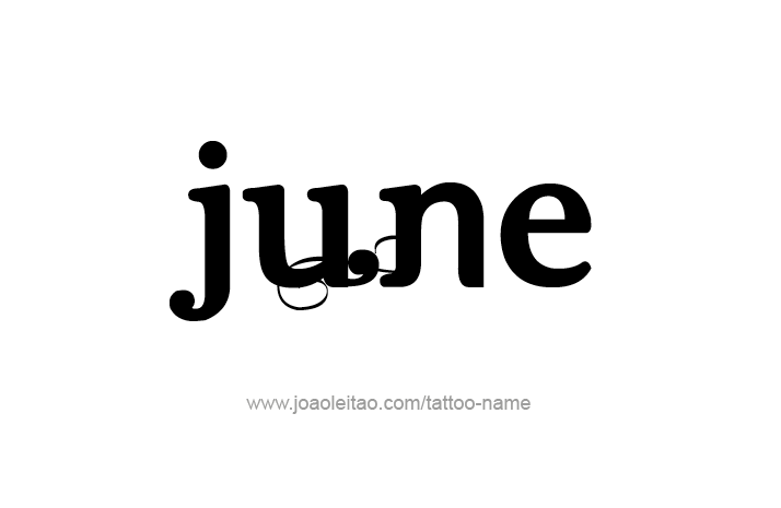 Tattoo Design Name June   