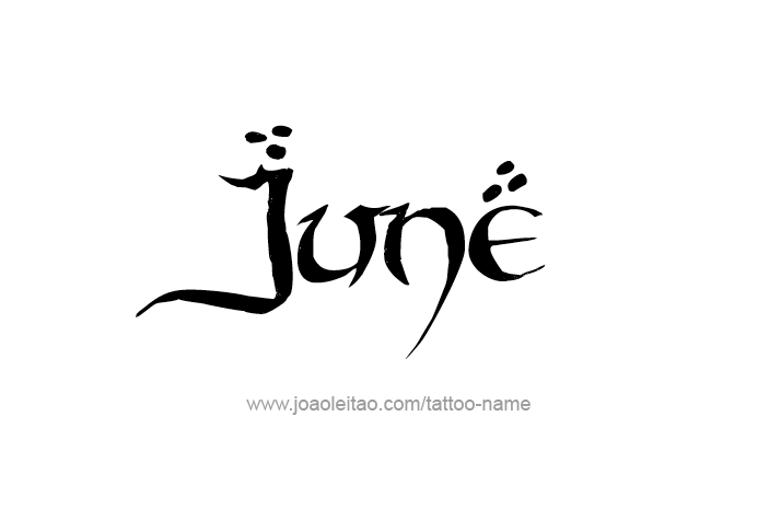 Tattoo Design Name June   