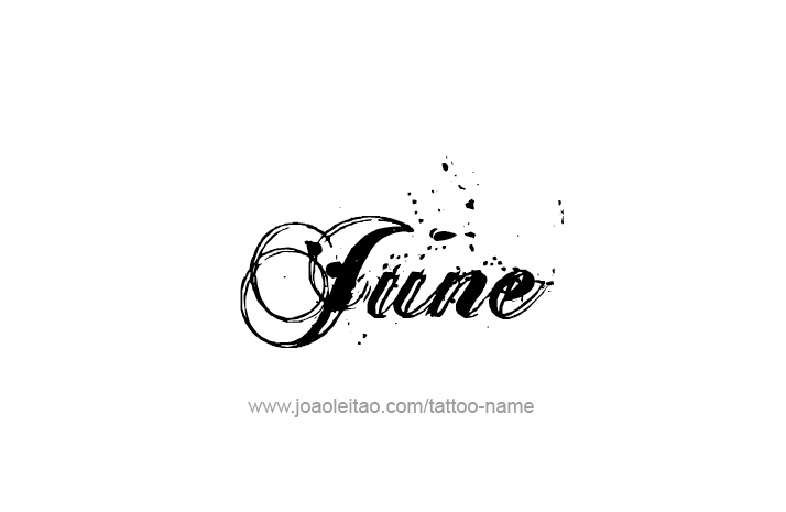 Tattoo Design Name June   