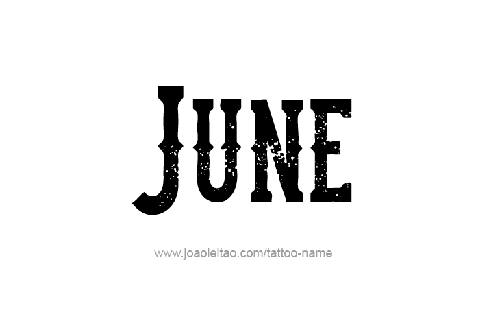 Tattoo Design Name June   