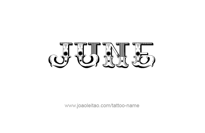 Tattoo Design Name June   