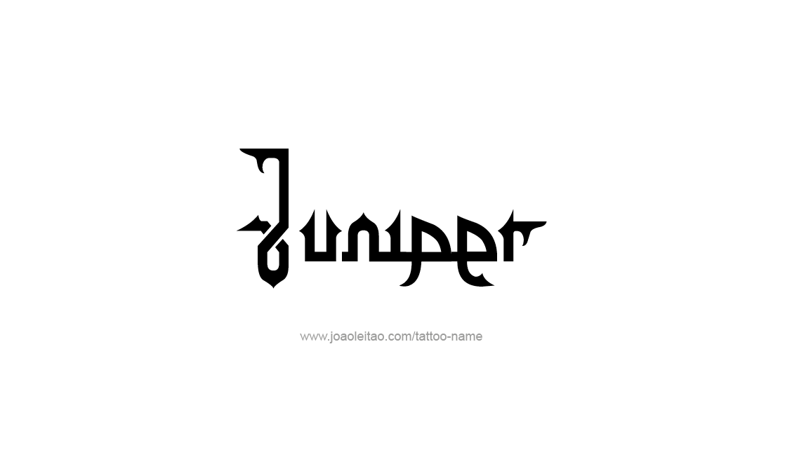 Tattoo Design Name Juniper   