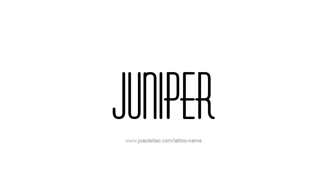 Tattoo Design Name Juniper   