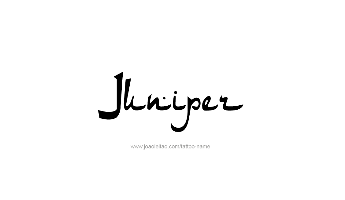 Tattoo Design Name Juniper   