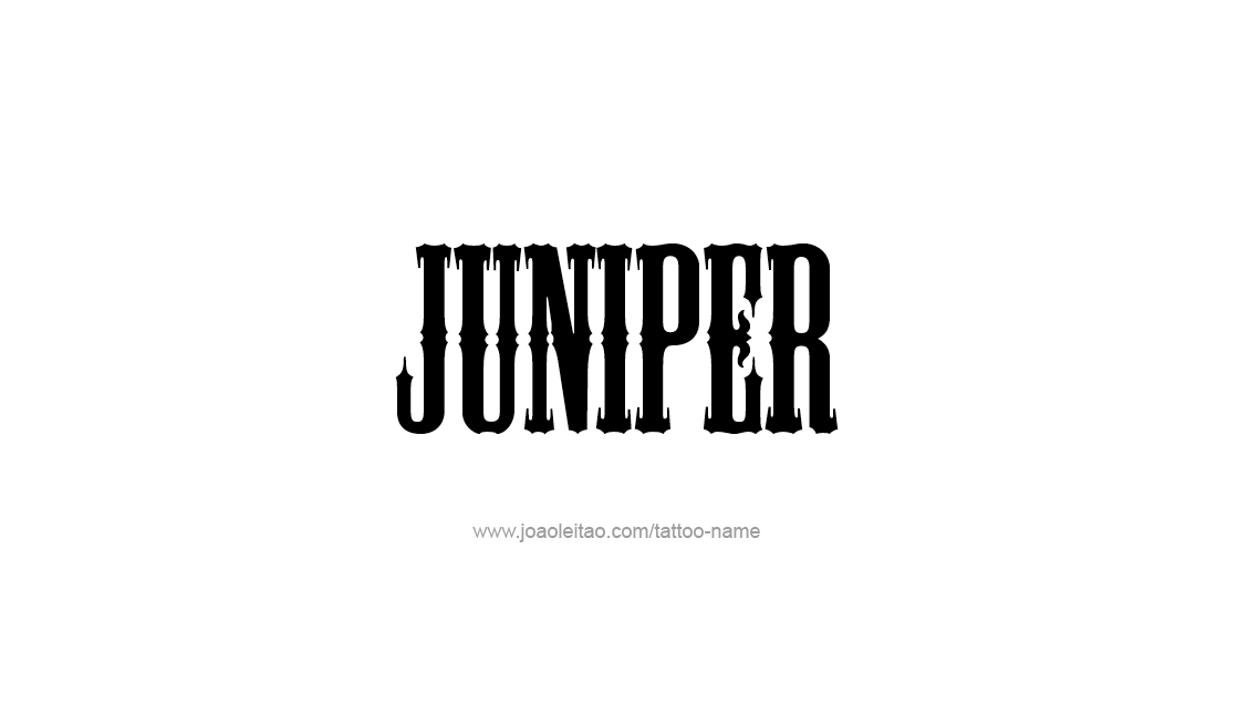 Tattoo Design Name Juniper   