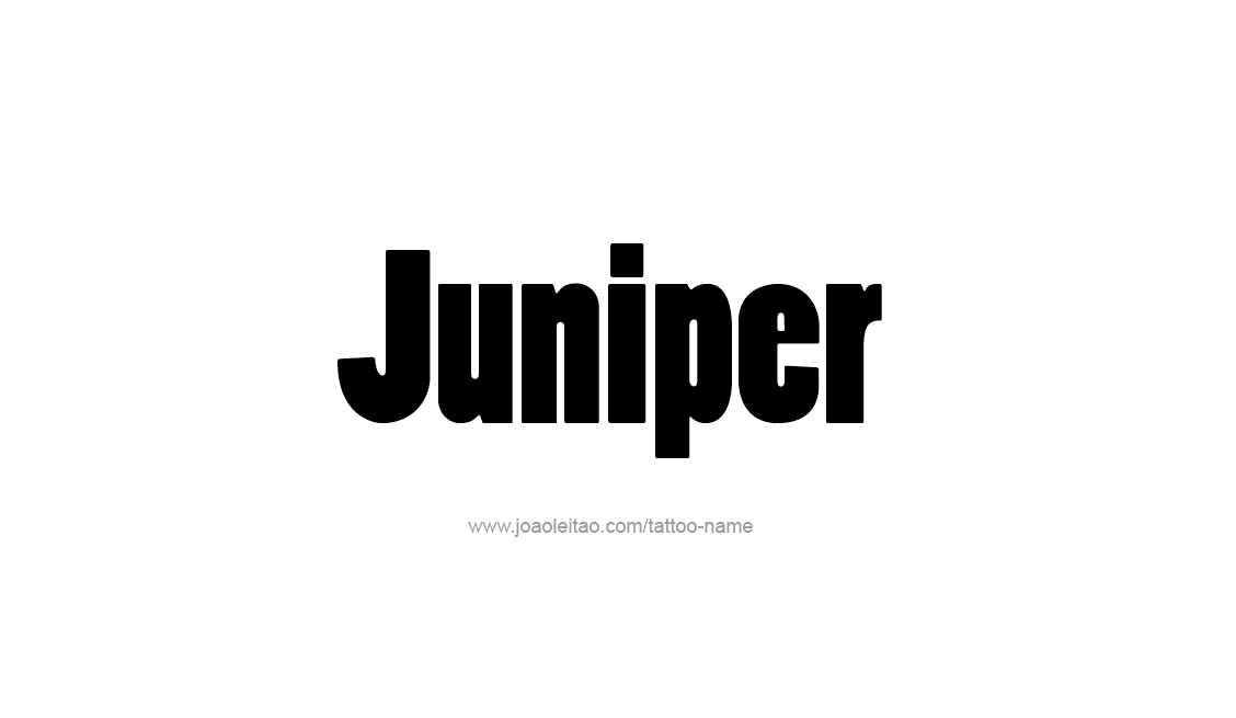 Juniper Name Tattoo Designs